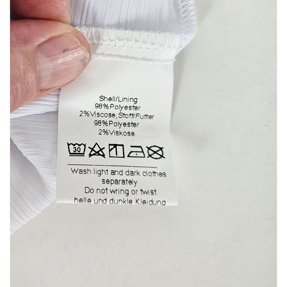 Grace Karin Girls White Sleeveless Tiered Maxi Dress Size 10Y Chiffon Backless - Picture 8 of 10